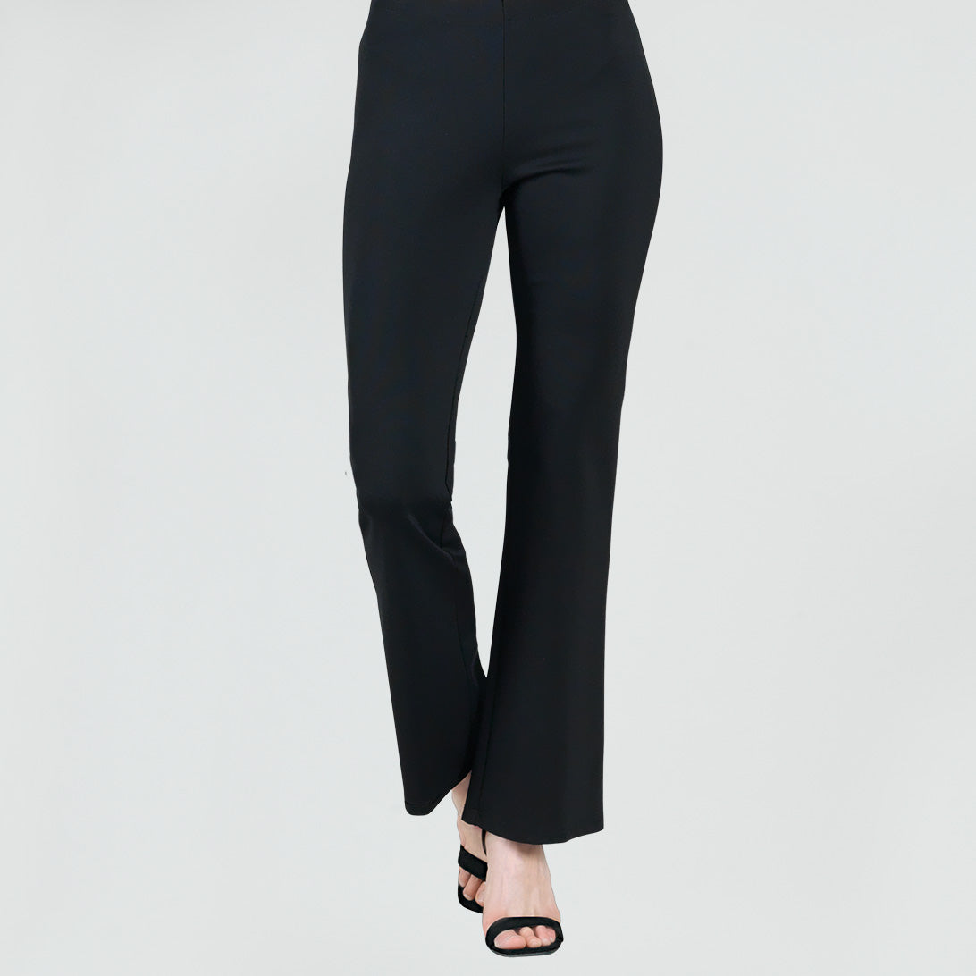 Black Pull On Bootcut Ponte Pants · Filly Flair