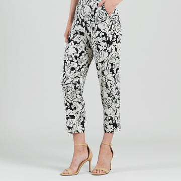 Jogger Pocket Capri - Abstract Rose