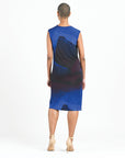 Side Slit Midi Dress - Purple Watercolor - Limited Sizes - XS, SM