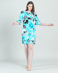 Tulip Cuff Back Tie Dress - Floral Petal - Final Sale!