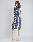 Mock Neck Midi Sheath Dress - Diamond Grey-Scale - Final Sale!