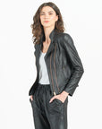 Liquid Leather™ Double Zip Pocket Jacket - Black