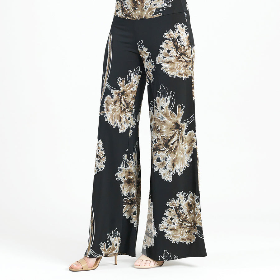 Textured Palazzo Pant - Mum Blossom