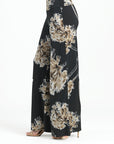 Textured Palazzo Pant - Mum Blossom