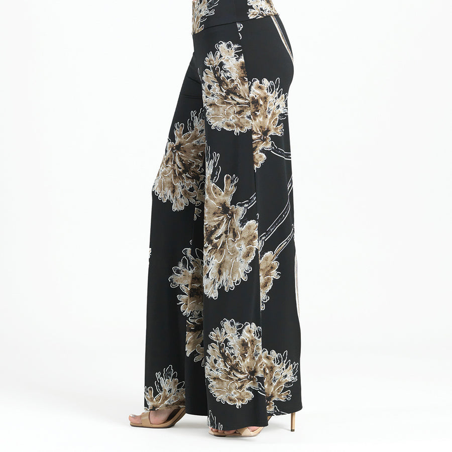 Textured Palazzo Pant - Mum Blossom