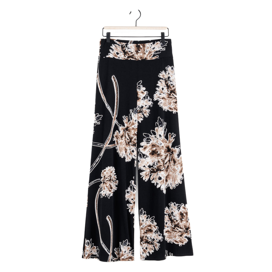 Textured Palazzo Pant - Mum Blossom