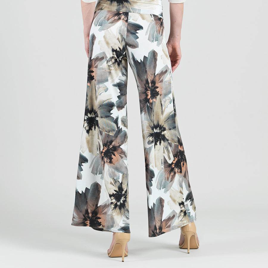 Gauze Knit - Palazzo Pant - Petal Whisper