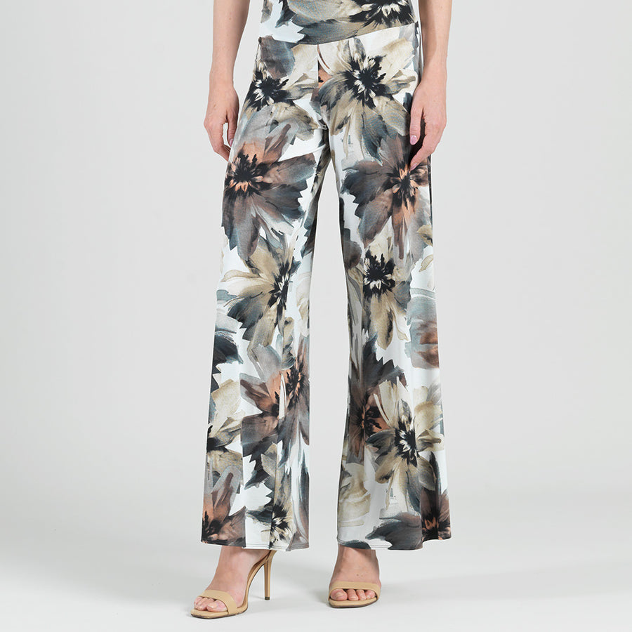 Gauze Knit - Palazzo Pant - Petal Whisper