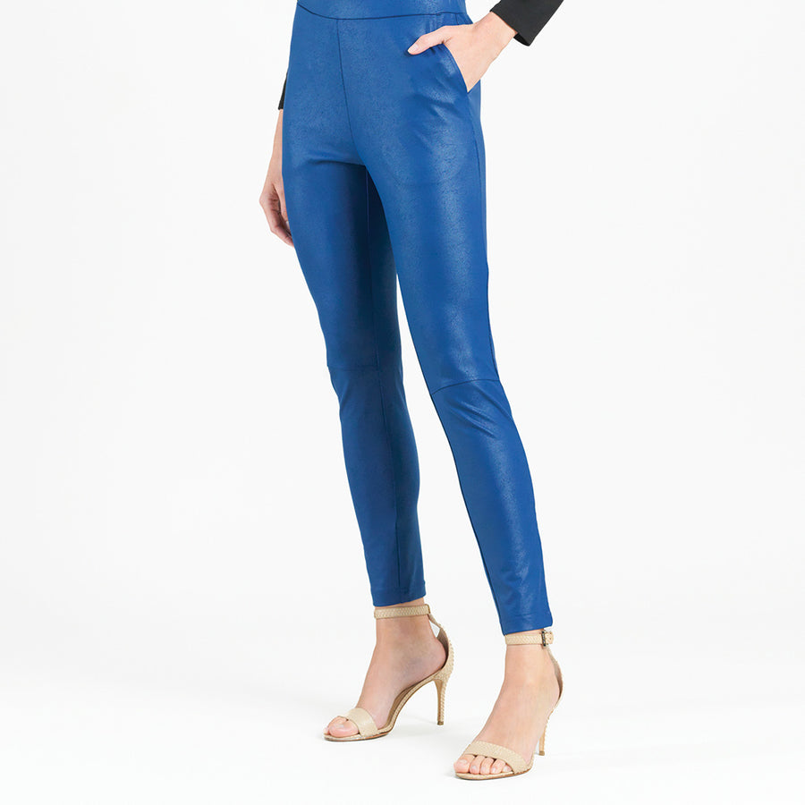 Liquid Leather™ Signature Skinny Pocket Pant - Cobalt