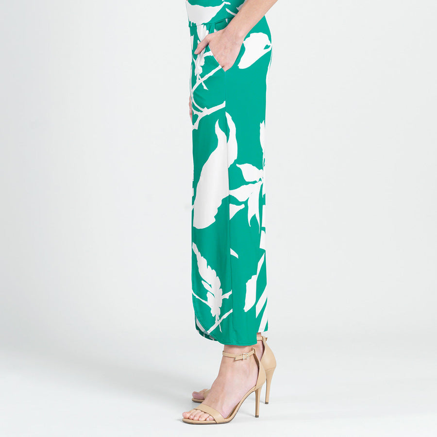 Front Slit Ankle Petal Pant - Floral Branch – Clara Sunwoo