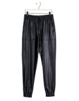 Liquid Leather™ Drawstring Jogger Pant - Black