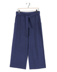 Linen Knit - Tie Waist Cropped Pant - Navy - Final Sale!