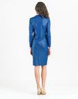 Liquid Leather™ Signature Center Front Tie Top - Cobalt