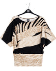 Dolman Half Sleeve Top - Safari Patch