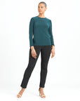 Signature Crew Neck Top - Hunter Green