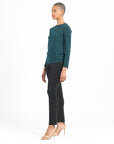 Signature Crew Neck Top - Hunter Green