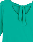 Reversible Back Tie Top - Emerald