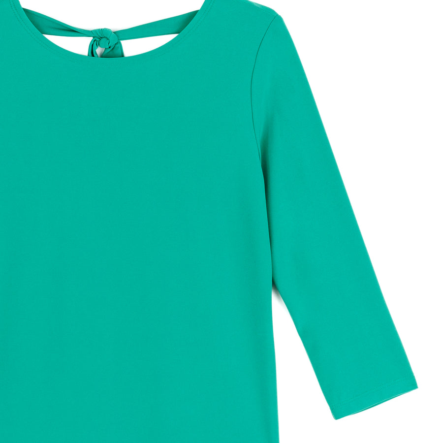 Reversible Back Tie Top - Emerald