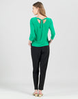 Reversible Back Tie Top - Emerald