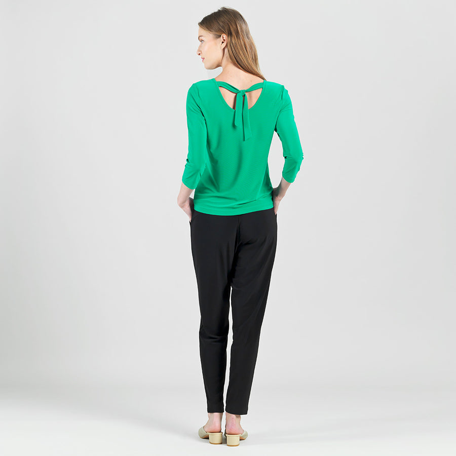 Reversible Back Tie Top - Emerald