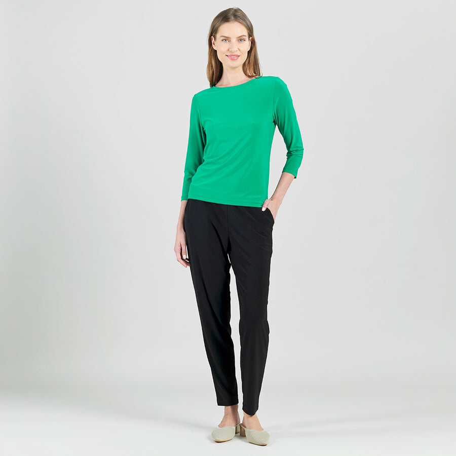 Reversible Back Tie Top - Emerald