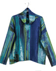 Lightweight Cozy - Tipped Hem Sweater Top - Paint Stroke - Final Sale!