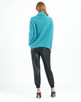 Chunky Ribbed - Tipped Hem Sweater Top - Teal - Limited Sizes!