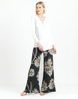 Textured Palazzo Pant - Mum Blossom