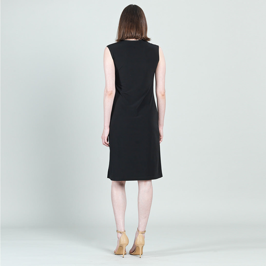 Signature Side Slit Midi Dress - Black – Clara Sunwoo