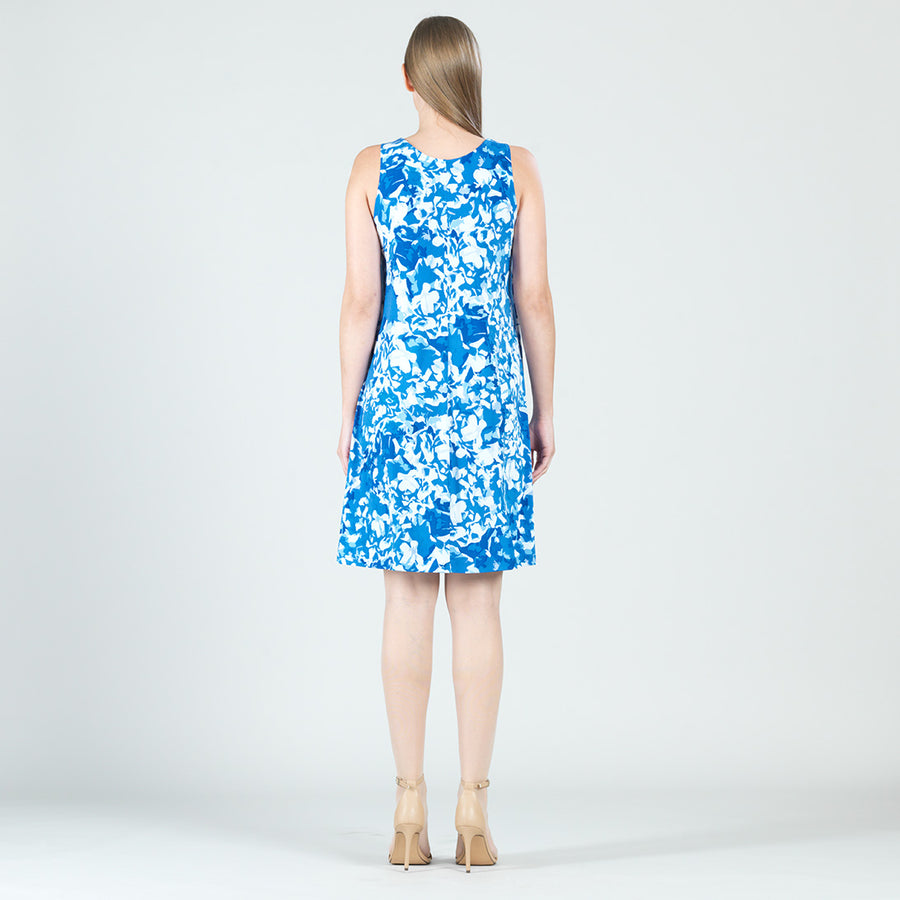 Jewel Neck Swing Dress - Floral Blossom - Final Sale!