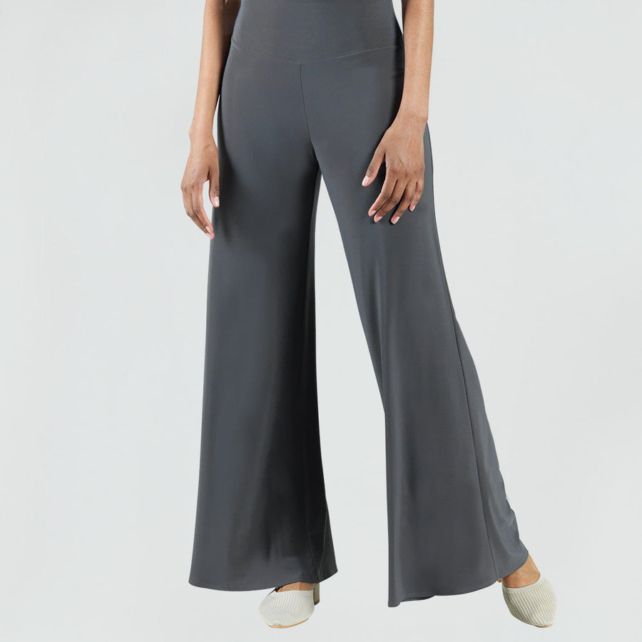 Grey Wide Leg Trousers - Cider