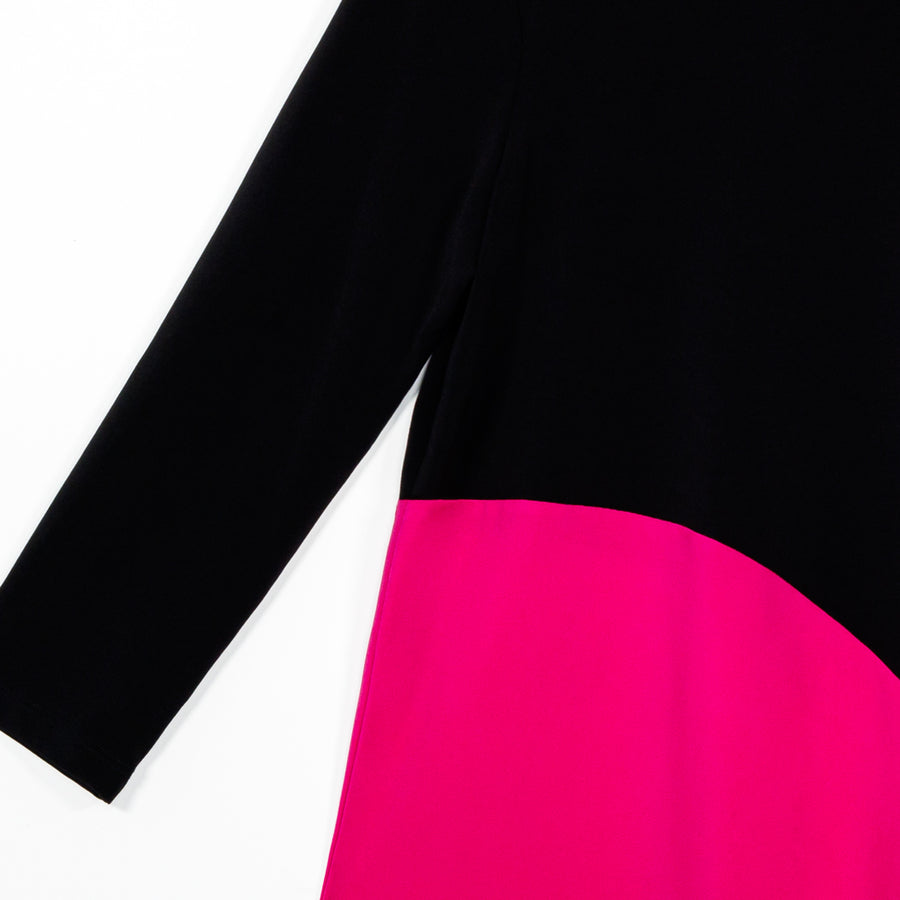 Color Block Angle Flow Tunic - Hot Pink - Final Sale!