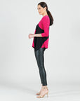 Color Block Angle Flow Tunic - Hot Pink - Final Sale!